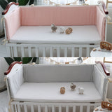 Load image into Gallery viewer, Removable Mesh Breathable Cot Bumper with Fixed Strap