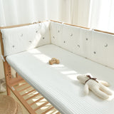 Load image into Gallery viewer, Removable Mesh Breathable Cot Bumper with Fixed Strap