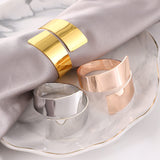 Load image into Gallery viewer, Gold &amp; Sliver Napkin Rings Set of 6