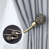 Load image into Gallery viewer, 2 Pcs U-Shape Vintage Metal Curtain Holdbacks for Wall Mounted