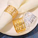 Load image into Gallery viewer, Gold &amp; Sliver Napkin Rings Set of 6