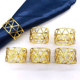 Load image into Gallery viewer, Gold &amp; Sliver Napkin Rings Set of 6