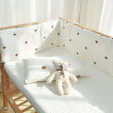 Load image into Gallery viewer, Removable Mesh Breathable Cot Bumper with Fixed Strap