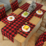 Load image into Gallery viewer, 4/6/8pcs Square Plaid Christmas Placemats