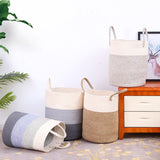 Load image into Gallery viewer, Cotton Rope Laundry Basket with Handle