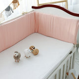 Load image into Gallery viewer, Removable Mesh Breathable Cot Bumper with Fixed Strap