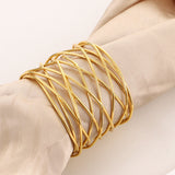 Load image into Gallery viewer, Gold &amp; Sliver Napkin Rings Set of 6