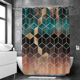 Load image into Gallery viewer, Waterproof Shower Curtain with Plastic Hooks