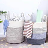 Load image into Gallery viewer, Cotton Rope Laundry Basket with Handle