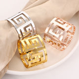 Load image into Gallery viewer, Gold &amp; Sliver Napkin Rings Set of 6